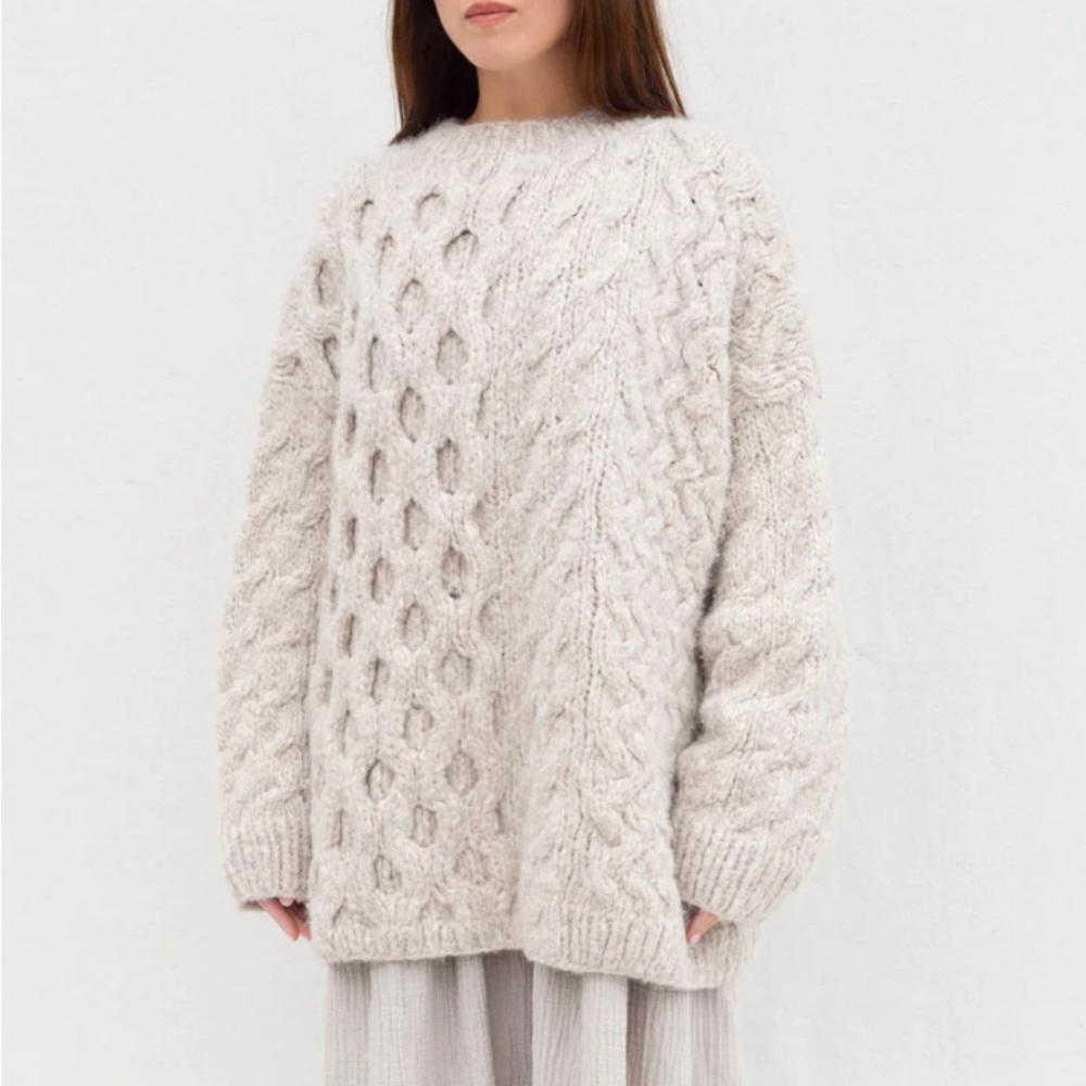 ISO Lauren Manoogian Aran Handknit Pullover